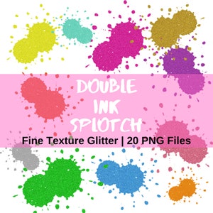 Paint Splatter Clipart, Glitter Ink Blot Clipart, Colorful Paint Splash Picture, Ink Blot Clip Art, Paint Blot