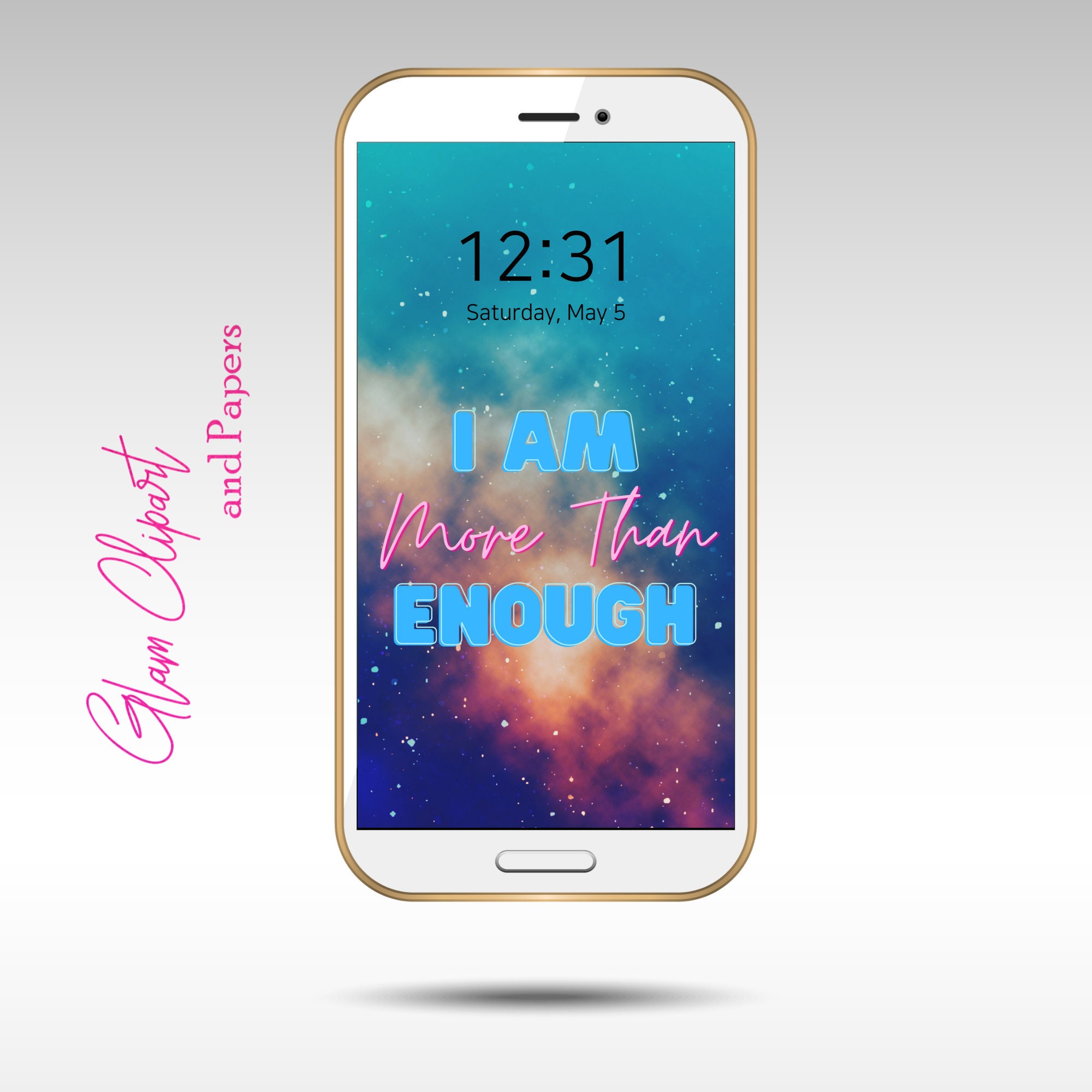 I Am More Than Enough Affirmation Phone Screensaver Lock - Etsy Canada I Am More Than Enough Affirmation Phone Screensaver Lock - Etsy Canada