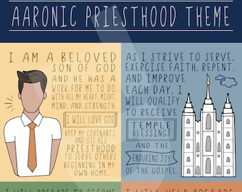 NEW Young Men Theme-lds-aaronic Preisthood Theme-2019 Printables-8 ...