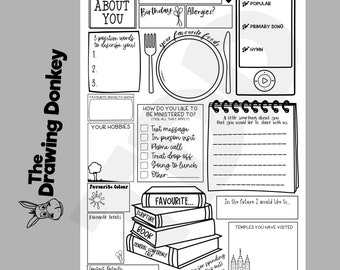 Relief Society: Ministering Sister Survey - Get to Know you  - Digital Print