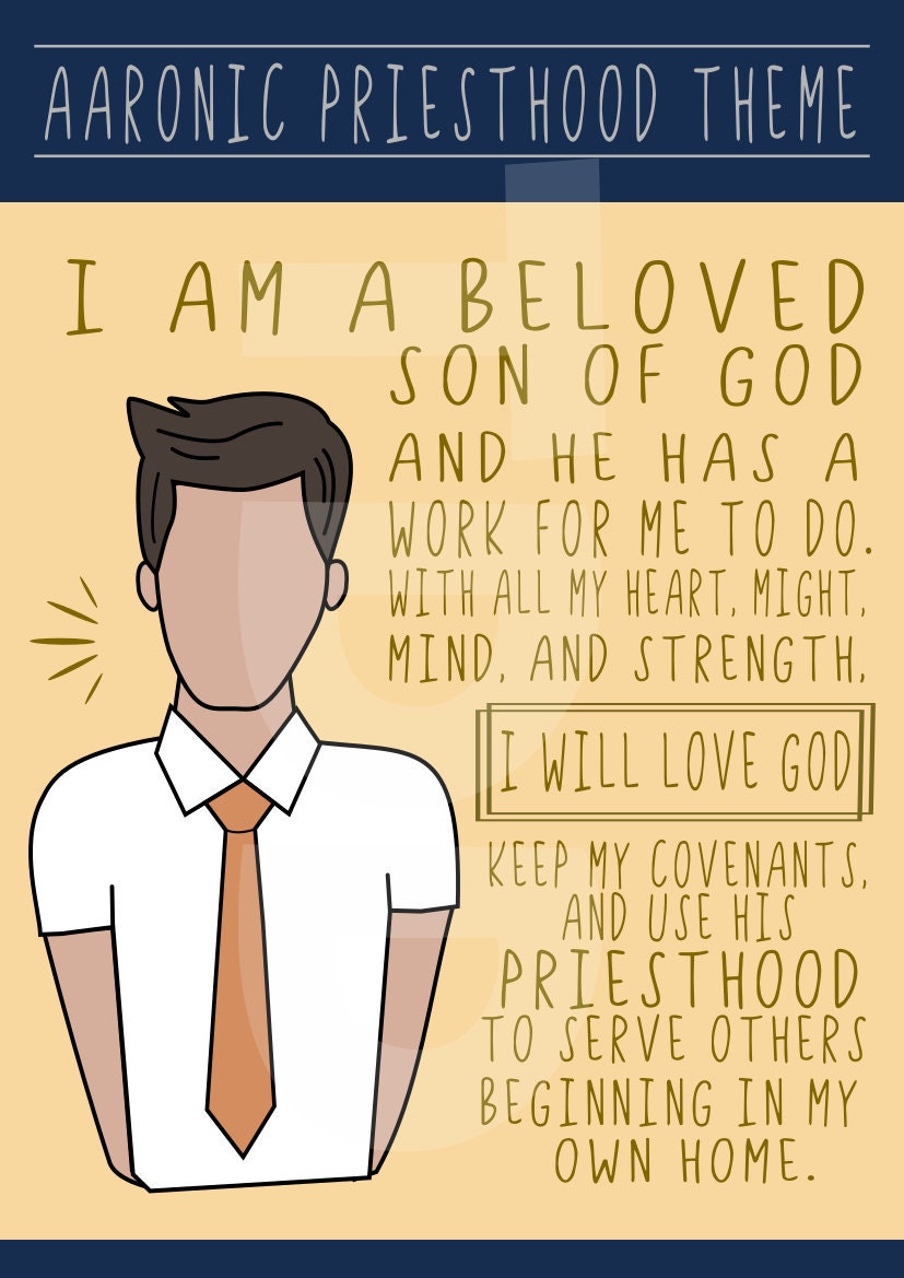 Aaronic Priesthood Theme young Mens Digital Prints Etsy