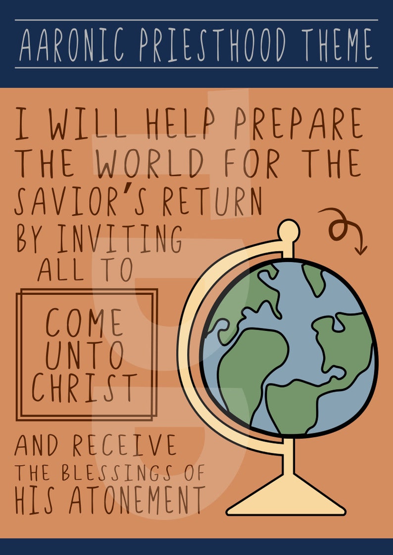 Aaronic Priesthood Theme young Mens Digital Prints - Etsy