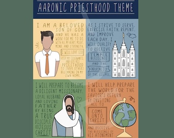 Digital Print: LDS Aaronic Priesthood Theme (Young Mens)