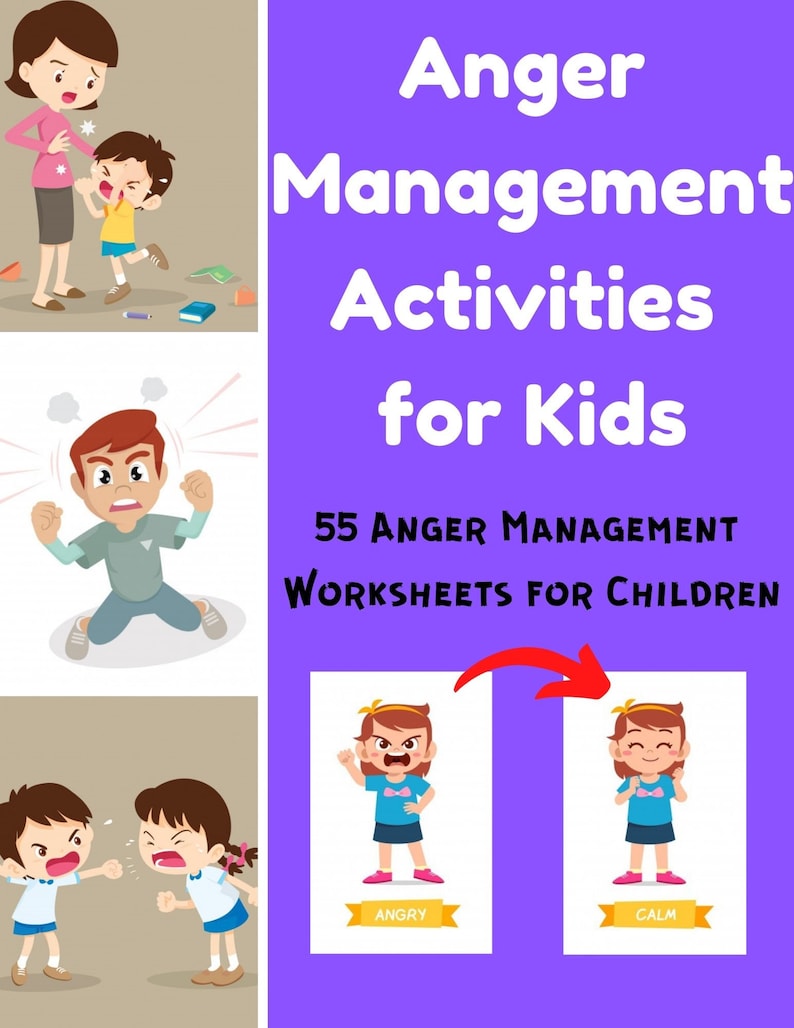 Anger Management Activities for Kids 55 Anger Management | Etsy