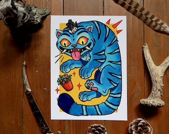 Print A5 - Derpy tiger