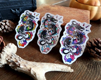Sparkly pride dragons - Charity Stickers