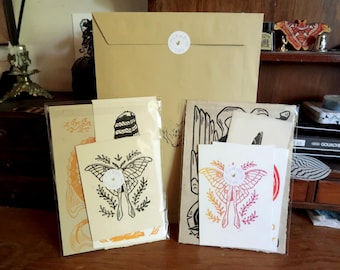 B grade mystery bag - Linocut prints