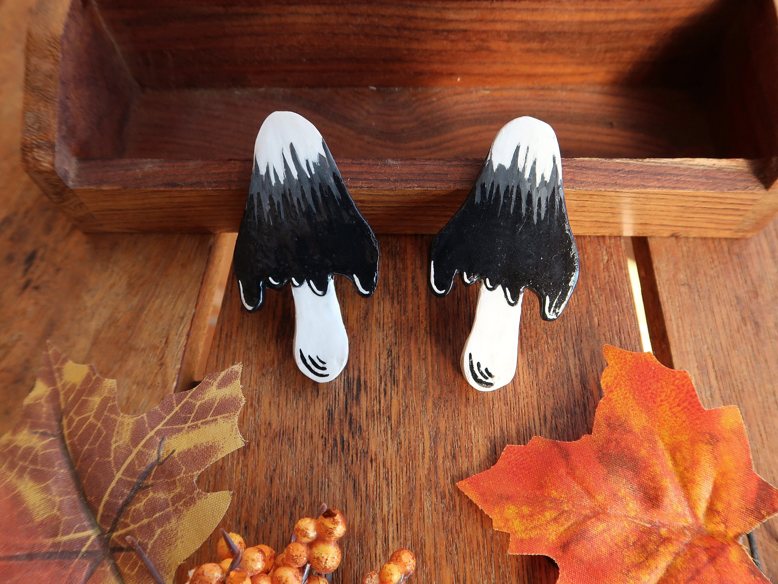 Aimants en Argile de Champignon à Capuchon d'encre Faits La Main