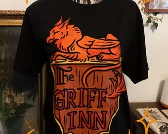 The Griff Inn - Black cotton tshirt