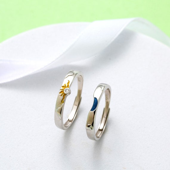 Moon and sun promise rings deals
