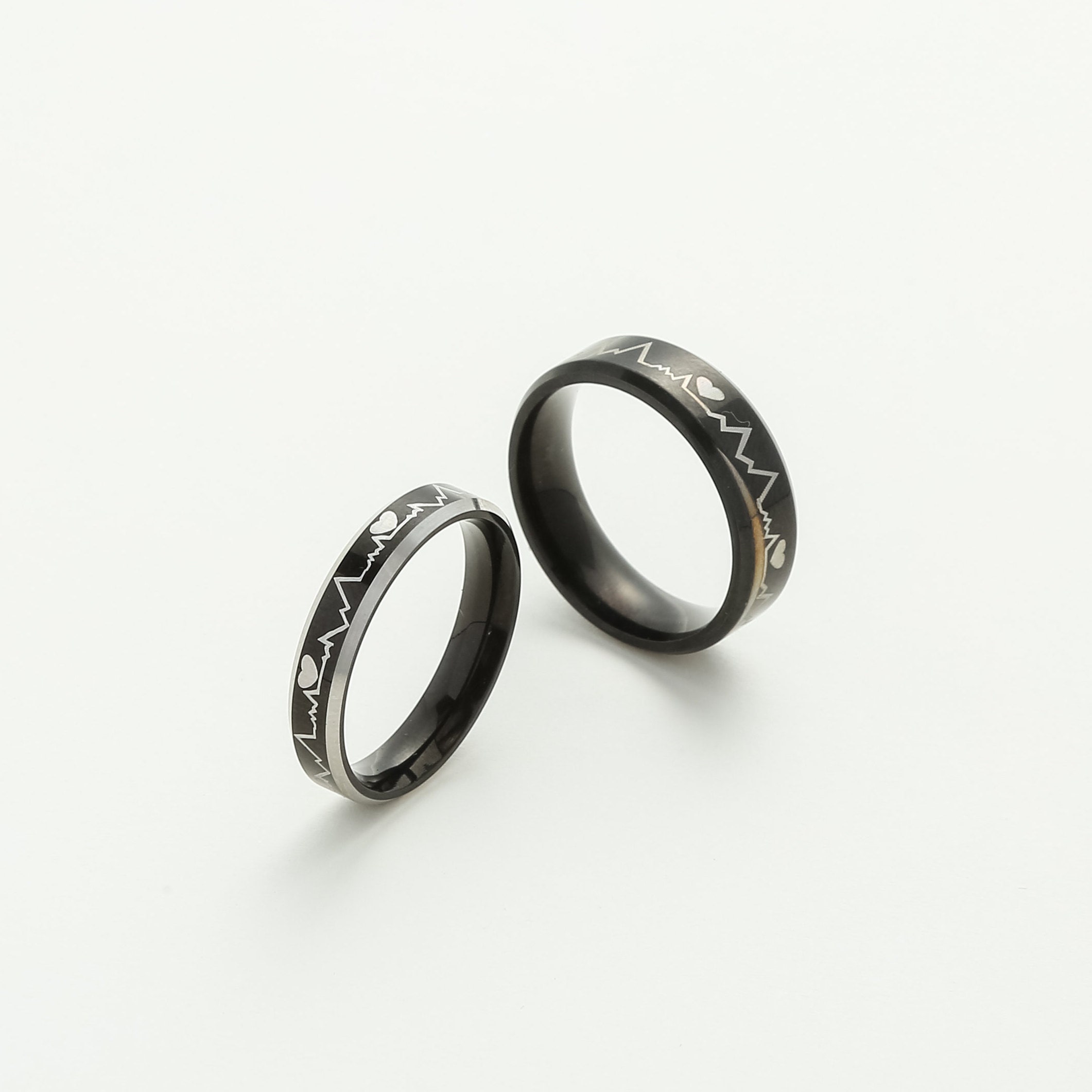 heartbeat rings for couples amazon heartbeat rings for couples amazon