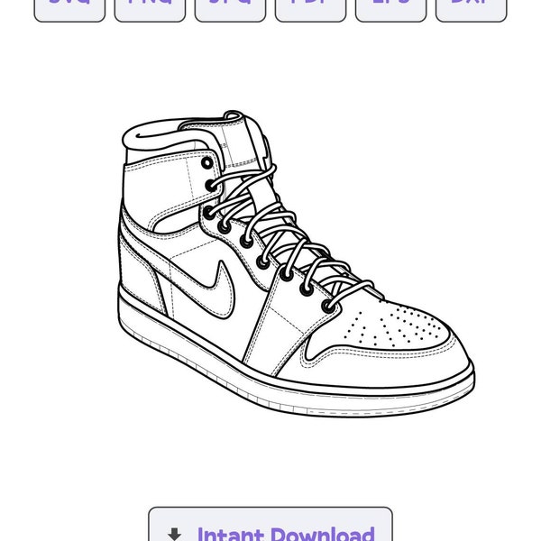 Sneakers Colouring Pages for Kids and Adults Fun & Creative Designs for