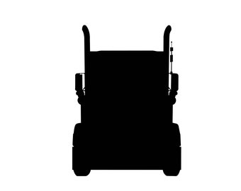 Truck Cab Silhouette SVG: Semi Truck Clipart (Digital Download)