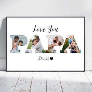 Custom PAPA Birthday Gift | Personalized Artwork for Father&#39;s Day | Unique Birthday gift | PAPA Canva template