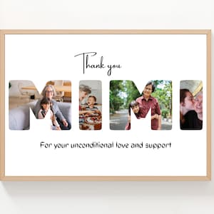 パーソナライズされたミミアートプリント：カスタム誕生日記念品（Canvaテンプレート）