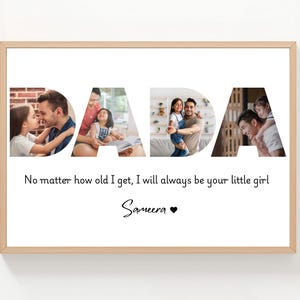 Personalized DADA Photo Collage Template | Father's Day Gift (Canva Template)