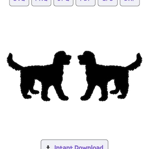 Golden Doodle Silhouette SVG, svg, dxf, Golden Doodle eps, Cricut, Golden Doodle Clipart, Silhouette Cut File, Instant Download