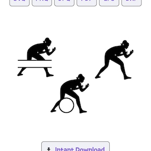 Vrouwelijke worstelen silhouet SVG, svg, dxf, vrouwelijke worstelen eps, worstelen Cricut, worstelen clipart, silhouet snijden bestand, Instant Download