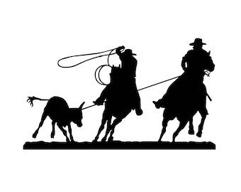 rodeo roping clipart