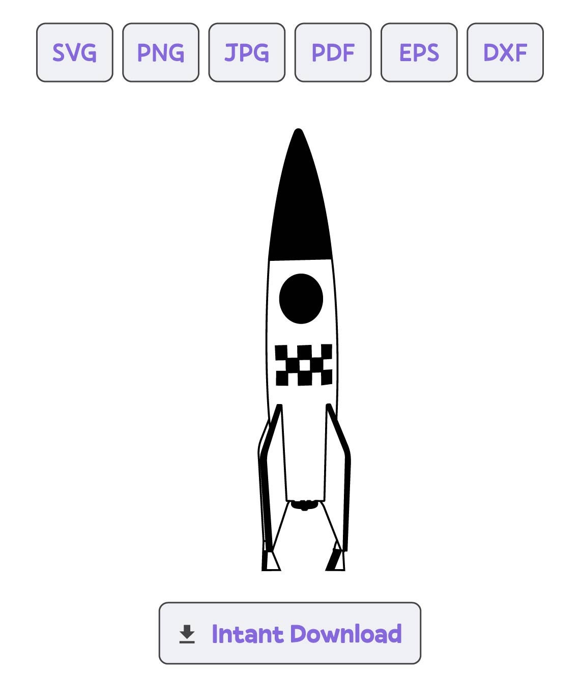 Rocket SVG SVG File Rocket Clipart Files for Cricut Rocket | Etsy