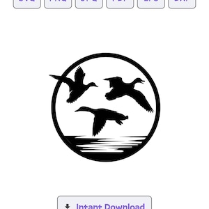 Flying Duck Silhouette SVG, svg, Flying Duck dxf, eps, FlyingDuck Cricut, FlyingDuck Clipart, Duck Silhouette Cut File, Instant Download