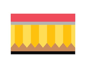 Pencil Tumbler Template SVG: Vector Art (Digital Download)