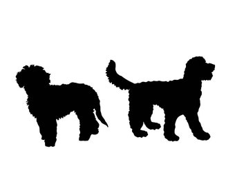 Golden Doodle Silhouette SVG, svg, dxf, Golden Doodle  eps,Golden Doodle Cricut,Golden Doodle Clipart, Silhouette Cut File, Instant Download