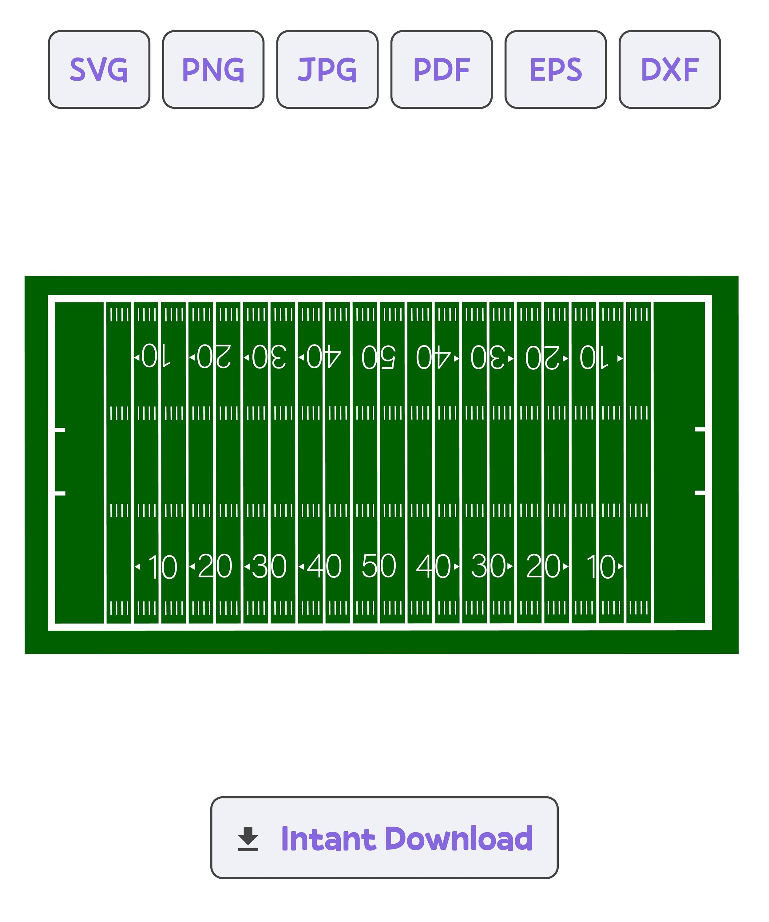 Football Field in Colour SVG, Field SVG File,football Field Clipart