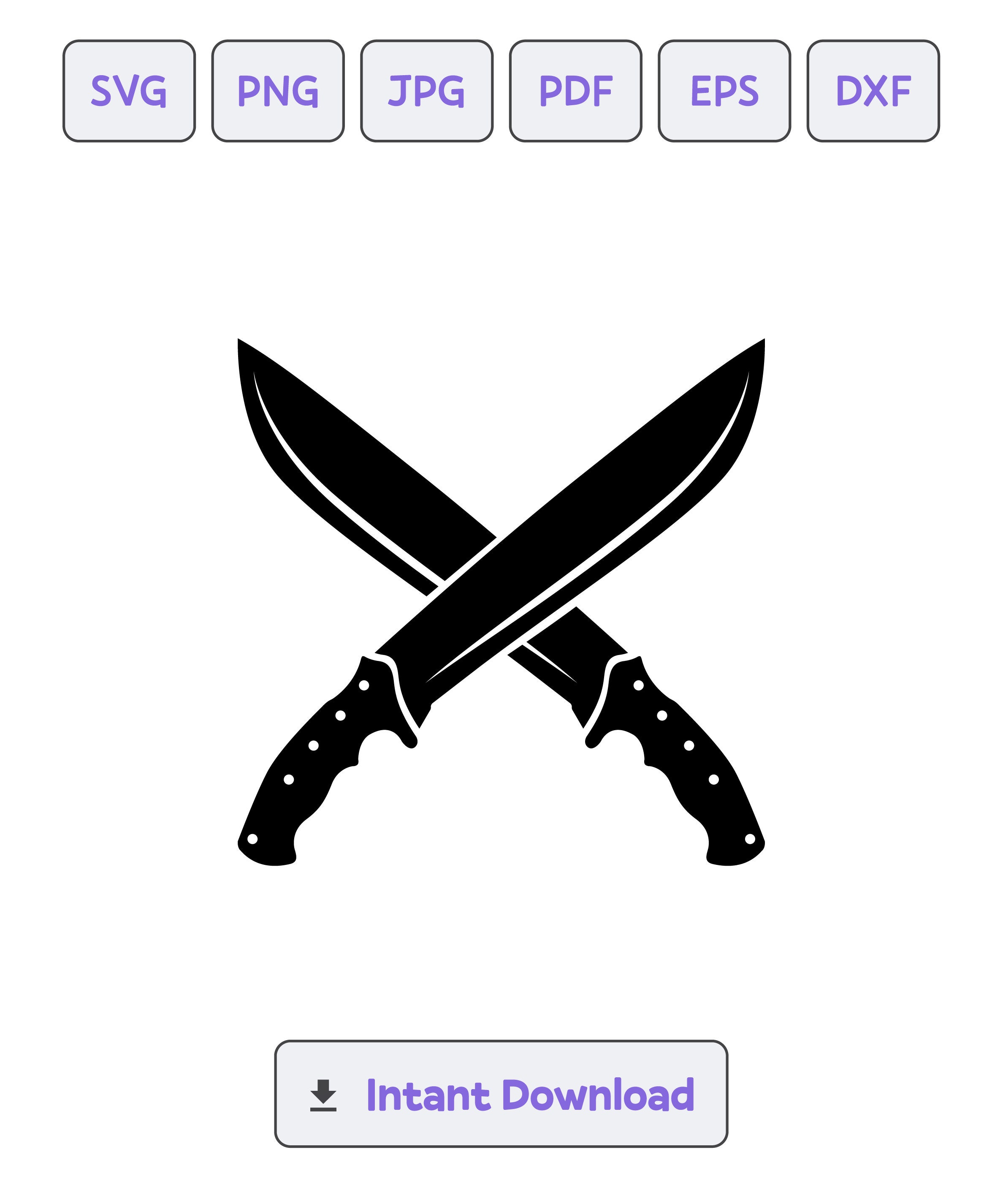 Machete Knife Logo Svg,machete SVG, Machete Clipart, Sword Svg, Knife