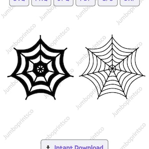 Spider Web Silhouette SVG, svg, dxf, Spider Web eps, Cricut, Clipart, Spider Web Silhouette Cut File, Instant Download