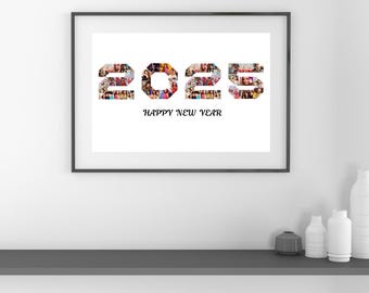 2025 New Year Photo Collage: DIY Keepsake Canva Template