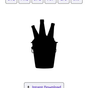 Beer Bucket / svg / png / dxf / cricut / Beer Bucket silhouette / digital files / instant download