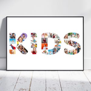 Oeuvre d'art unique pour ENFANTS | Impression d'art personnalisée, cadeau pour les enfants, modèle sur toile ENFANTS