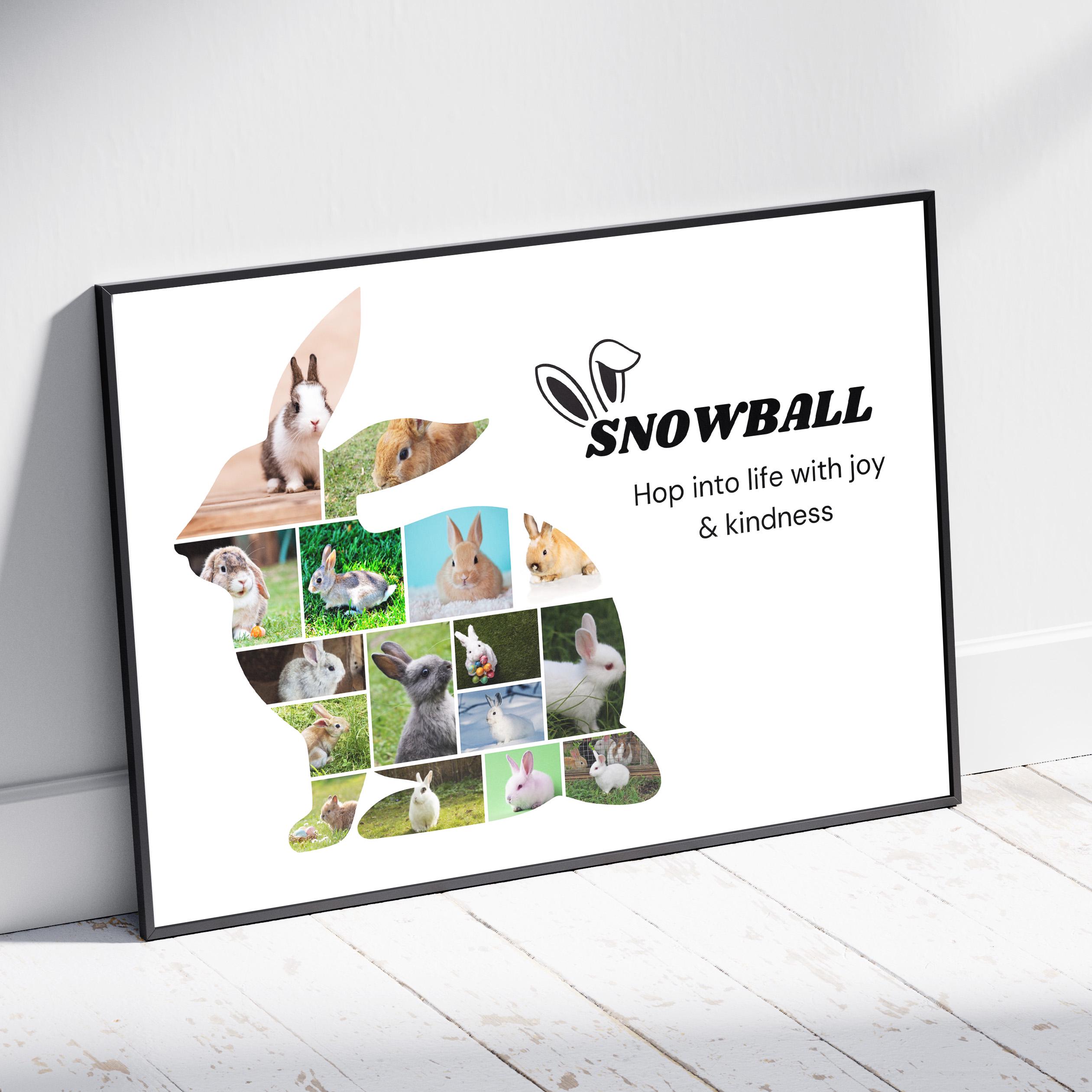 Custom Rabbit Photo Collage Template: Personalized Keepsake (canva ...