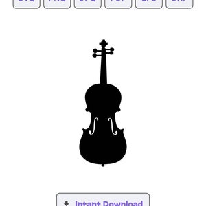 Violin SVG, PNG, eps - Violin Silhouette | Digital Download | Violin SVG, Svg, png, Violin Silhouette