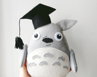 totoro graduation plush