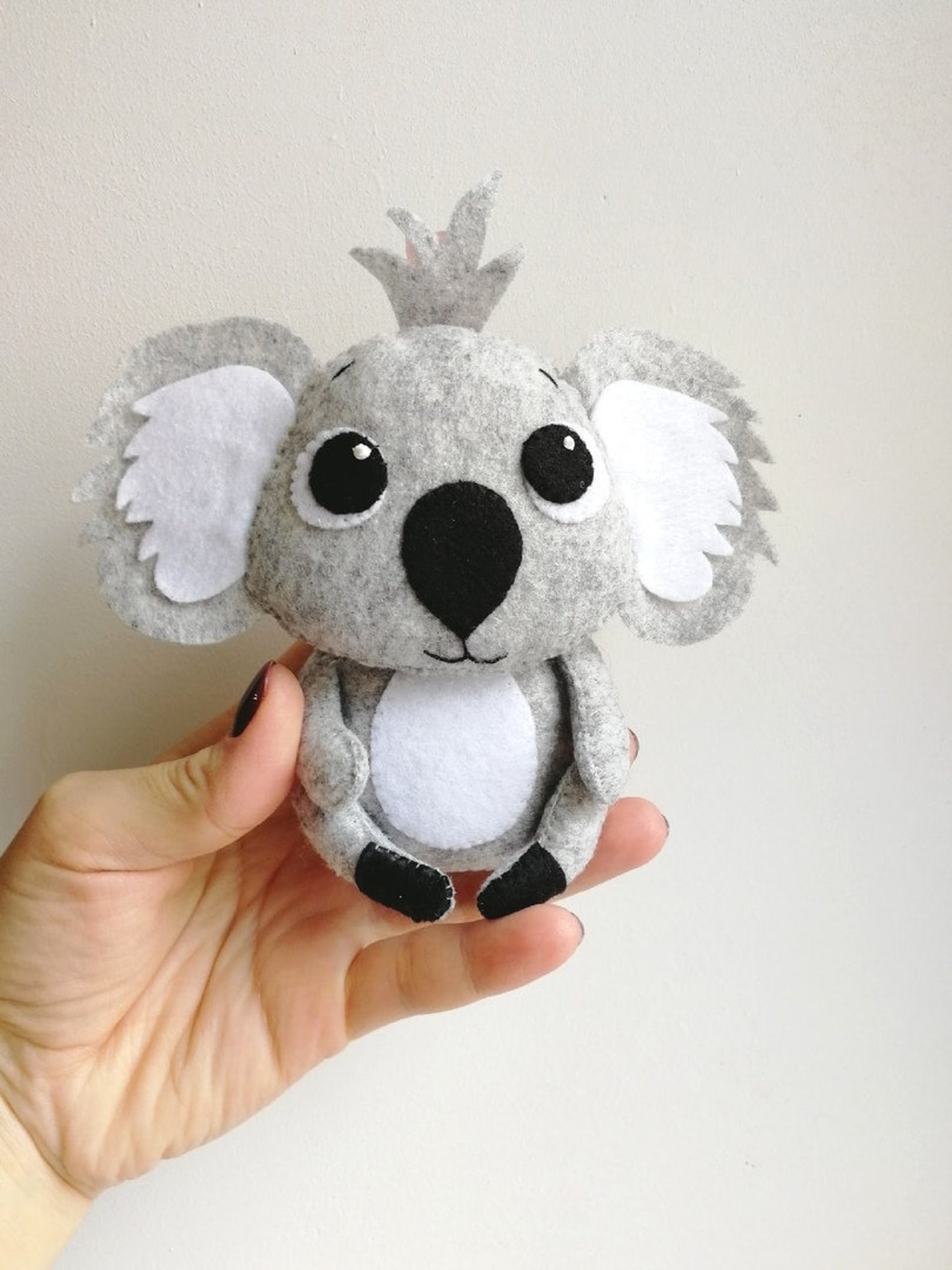 Koala felt toy stuffed animal Australia animals wildlife soft Etsy