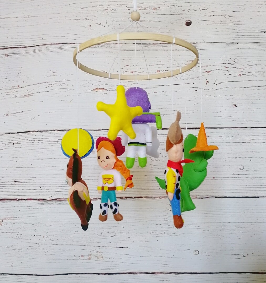 Toy Story Baby Crib Mobile Toy Story Personalized Bedding Etsy