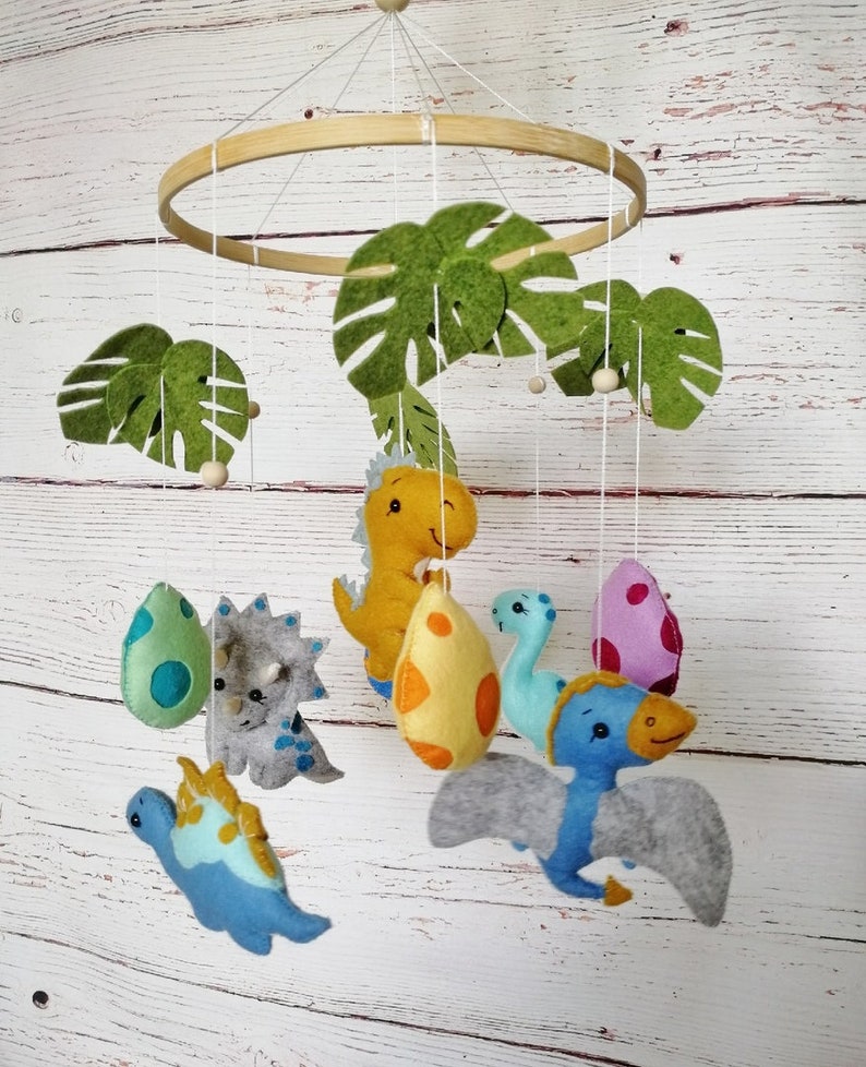 Dinosaur baby crib mobile dinosaur nursery mobile for new Etsy