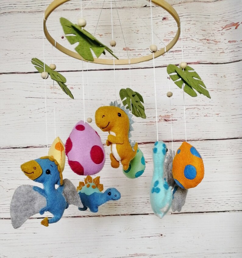 Dinosaur baby crib mobile dinosaur nursery mobile for new Etsy