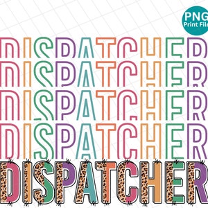 Dispatcher doodle letter PNG, dispatcher design, Dispatcher leopard sublimation, Dispatcher digital download, Dispatcher shirt png