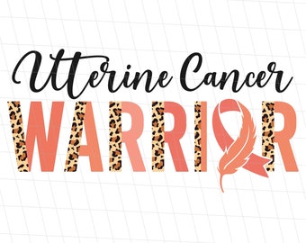 Uterine Cancer Warrior PNG, Uterine Cancer Awareness Half Leopard PNG, Uterine Survivor Cheetah Sublimation, Uterine Fighter Shirt PNG