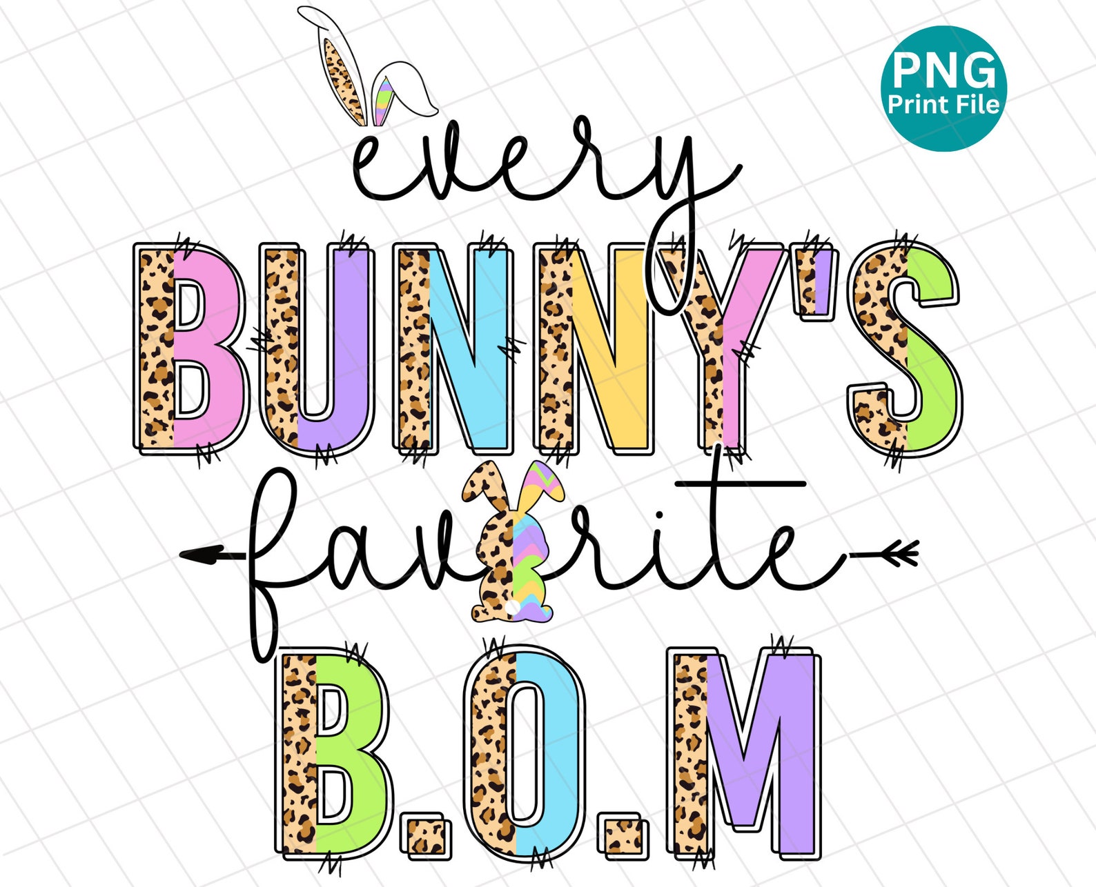 Every Bunny's Favorite B.O.M PNG Image, Leopard Business Office Manager ...