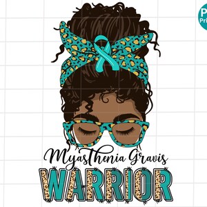 Miastenia Gravis Guerreiro de pão bagunçado afro PNG, Consciência de Miastenia Gravis mulheres negras Sublimação de leopardo, Miastenia Gravis Fita Teal PNG
