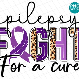 Conciencia de la epilepsia lucha por una cura PNG, Conciencia de la epilepsia Leopardo PNG, Conciencia de la epilepsia Sublimación del guepardo, Camisa de cinta morada PNG