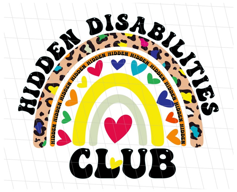 Hidden Disabilities Club PNG, Hidden Health Condition Disability ...