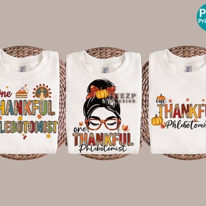 Phlebotomist dankbares messy bun Bündel PNG, Phlebotomist Herbst Leopard Bündel Sublimation PNG, Phlebotomist Thanksgiving Kürbis Bündel PNG