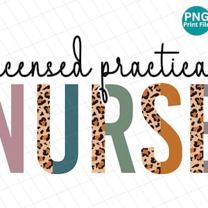 Licensed Practical Nurse PNG, lpn nurse sublimation, lpn nurse Digital Download, Leopard Cheetah Sublimation Design, lpn Instant download