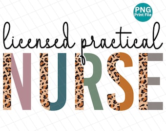Licensed Practical Nurse PNG, lpn nurse sublimation, lpn nurse Digital Download, Leopard Cheetah Sublimation Design, lpn Instant download