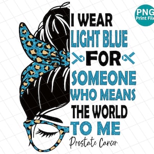 Me pongo cáncer de próstata azul claro png, sublimación de la conciencia del cáncer de próstata, guerrero azul claro png, leopardo moño desordenado del cáncer de próstata png